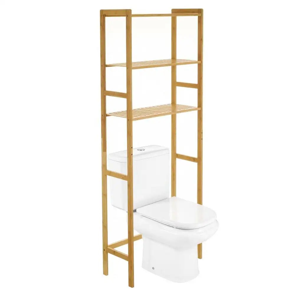 Estantería de baño de bambú