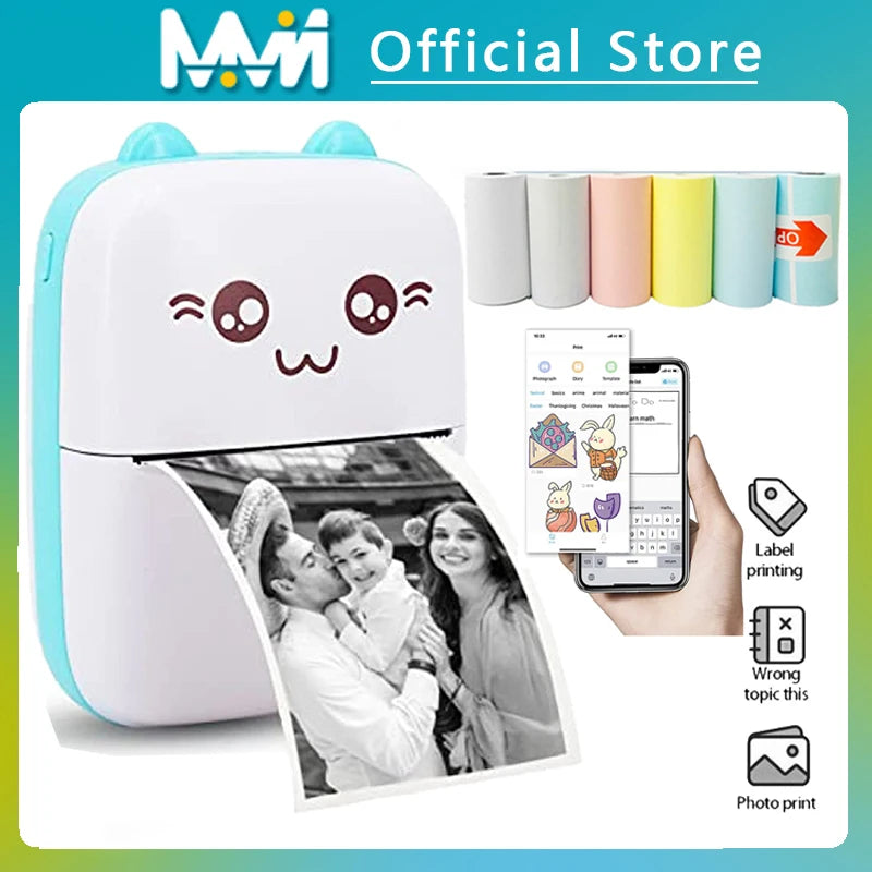 Mini impresora térmica portátil
