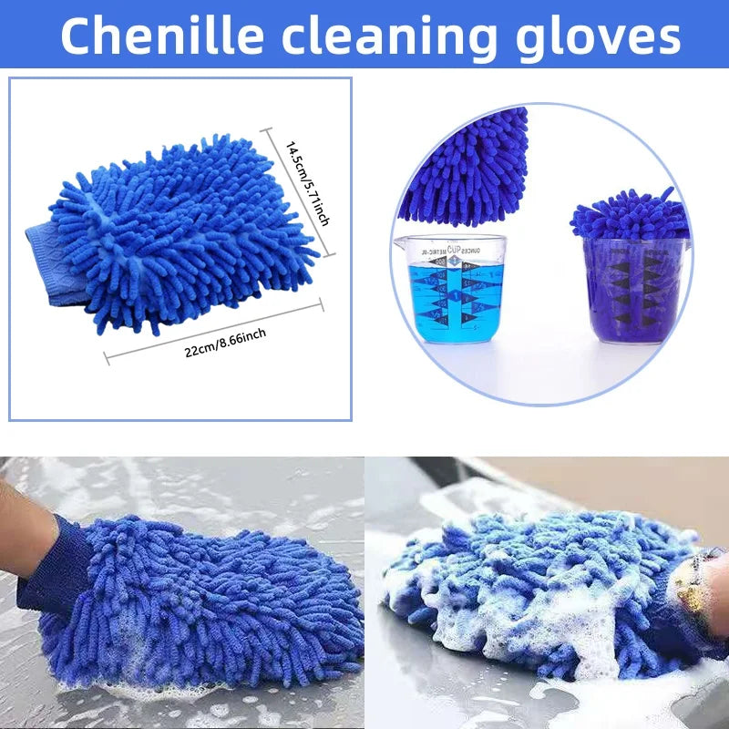 Kit de cepillos para limpieza del coche